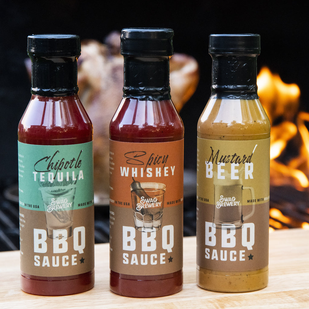 Booze-Infused BBQ Sauce Variety (Beer/Whiskey/Tequila)