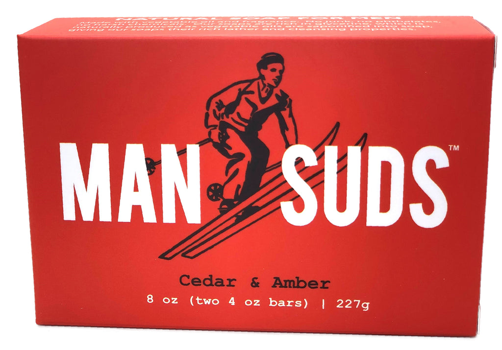 Man Suds - Men's Natural Cedar and Amber Bar Soap
