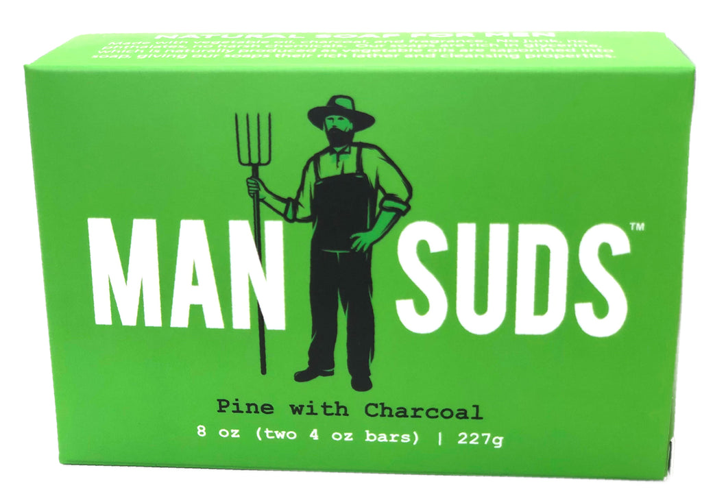 Man Suds - Men's Natural Pine with Charcoal Bar Soap