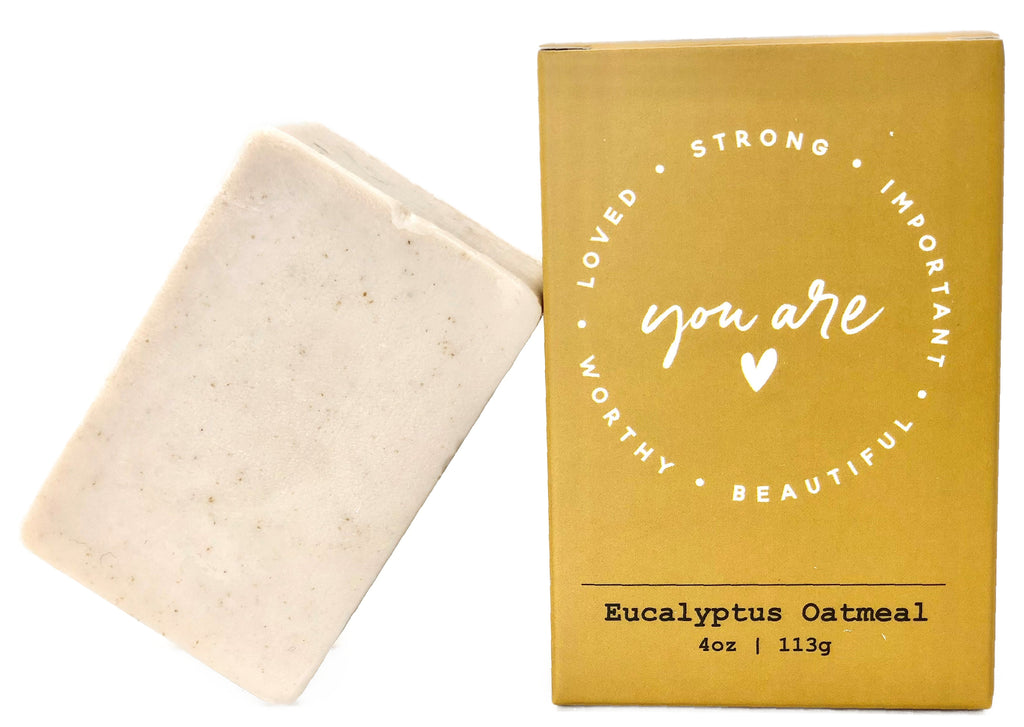 Natural Bar Soap for Women – Eucalyptus Oatmeal 6 Pack
