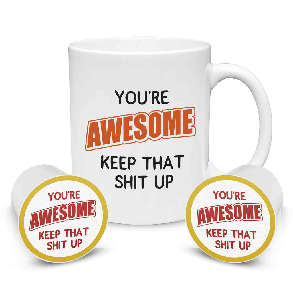 You're Awesome........ Mug and Single Serve Coffee Gift Set