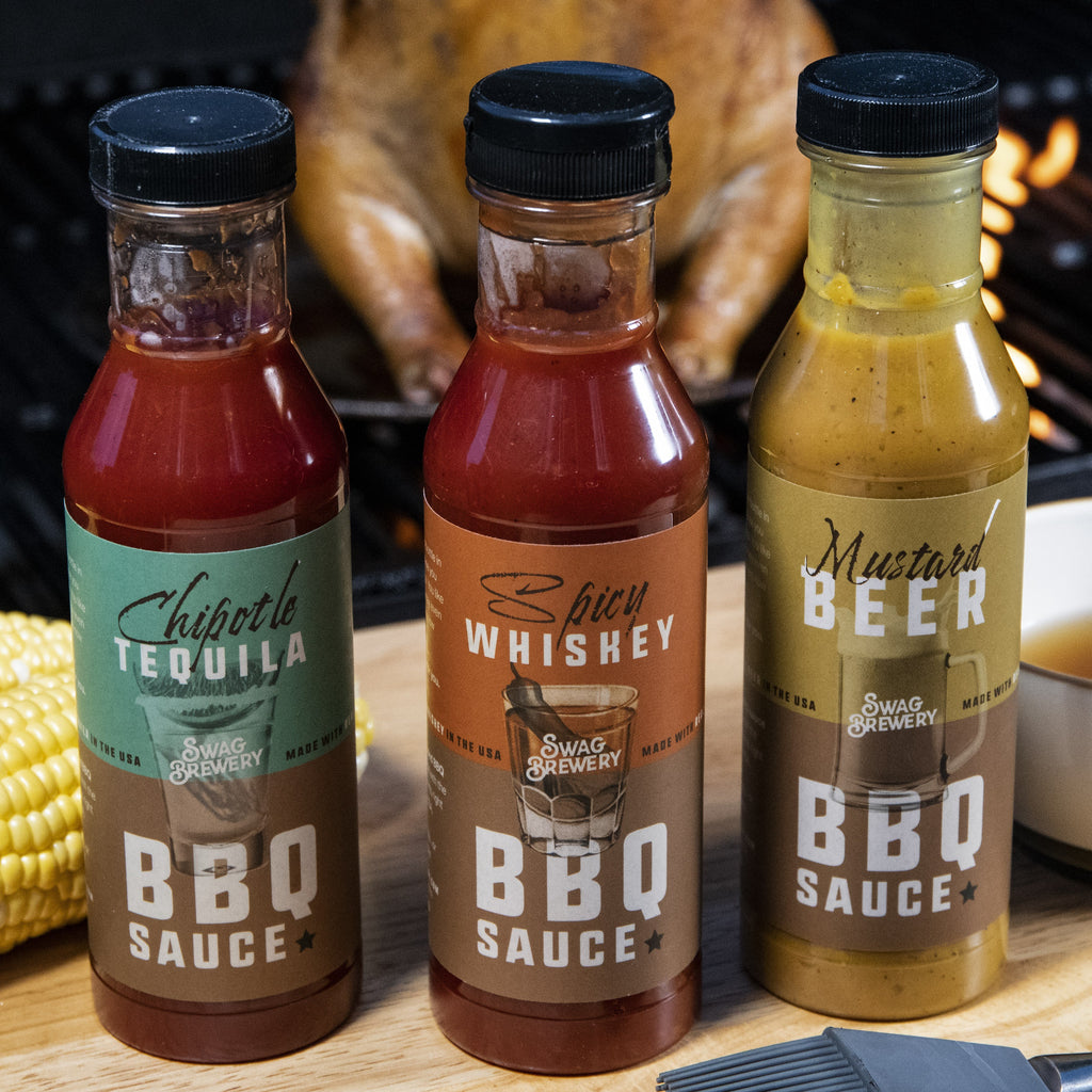 Booze-Infused BBQ Sauce 3 Bottle Gift Set