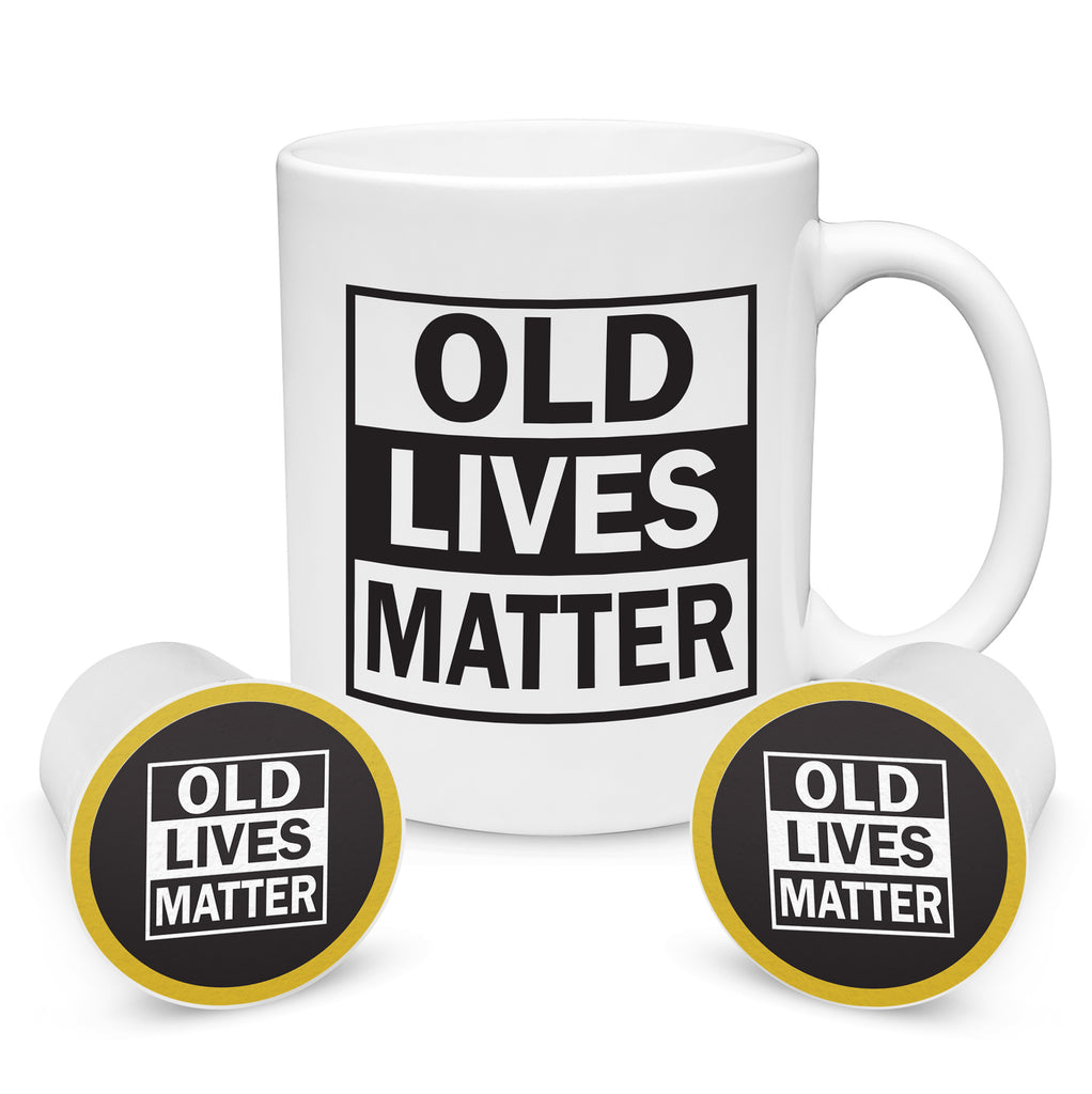 Old Lives Matter Mug and Single Serve Coffee Gift Set